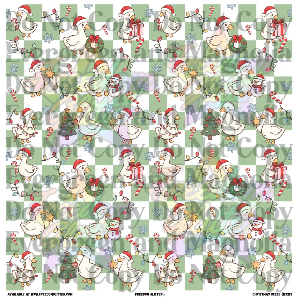 Christmas Geese (Printed Vinyl)
