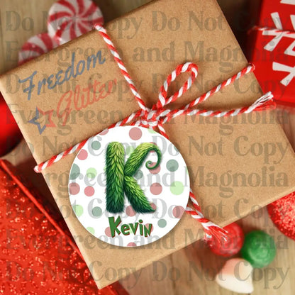 Customized Christmas Gift Tags - Mean One