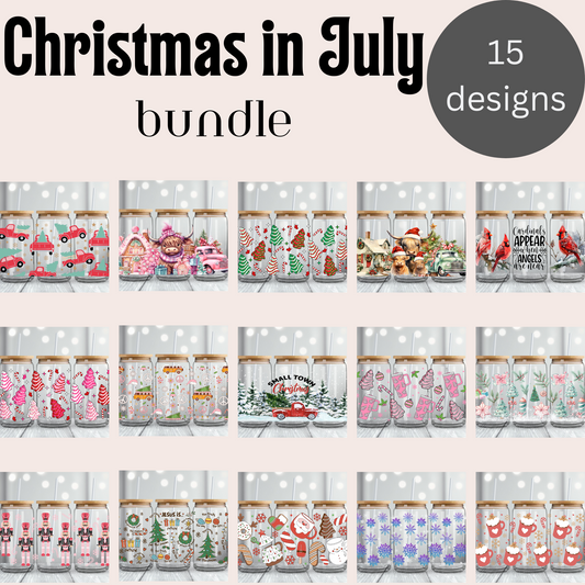 Christmas in July 16oz UvDTF Wrap Bundle