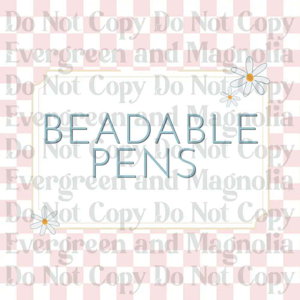 Beadable Pens
