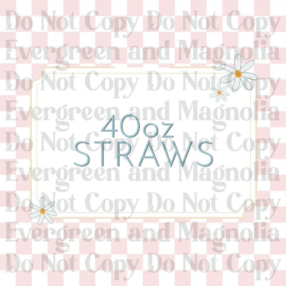 40oz Straws