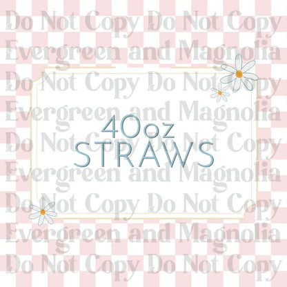 40oz Straws
