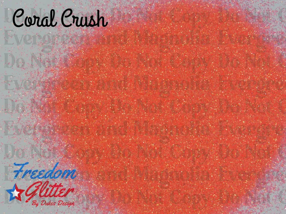 Coral Crush (High Sparkle Iridescent Glitter)