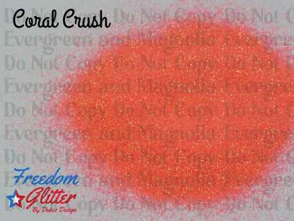 Coral Crush (High Sparkle Iridescent Glitter)