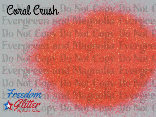 Coral Crush (High Sparkle Iridescent Glitter)