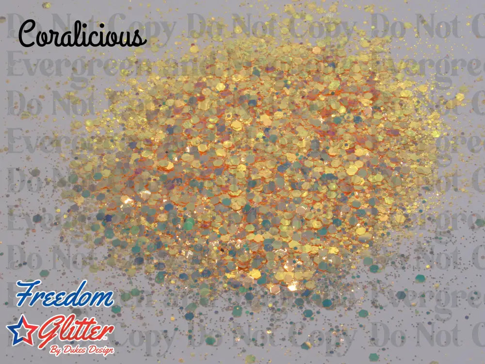 Coralicious (Metallic/Iridescent Glitter)