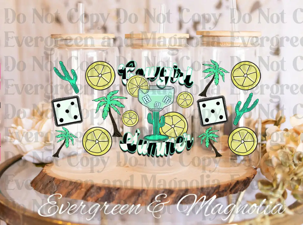 Cowgirlsummer UV DTF print