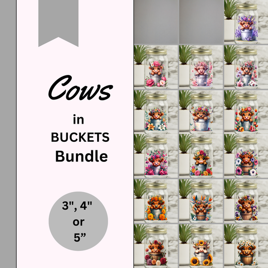 Cows in Buckets Decal Bundle