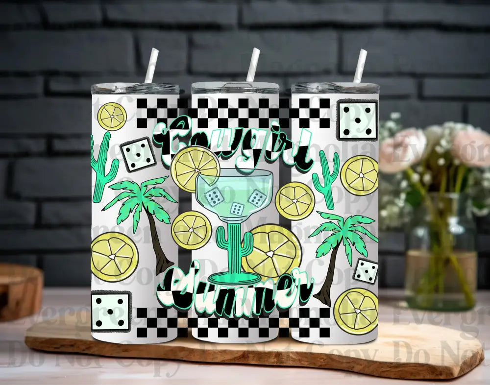 Cowgirlsummerwrap UV DTF print