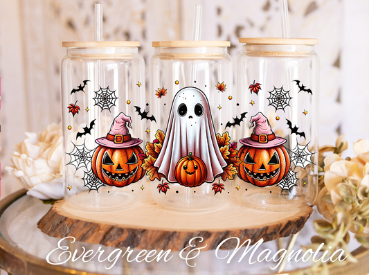 Cute halloween bundle 15 Ghost, pumpkin, pink hat