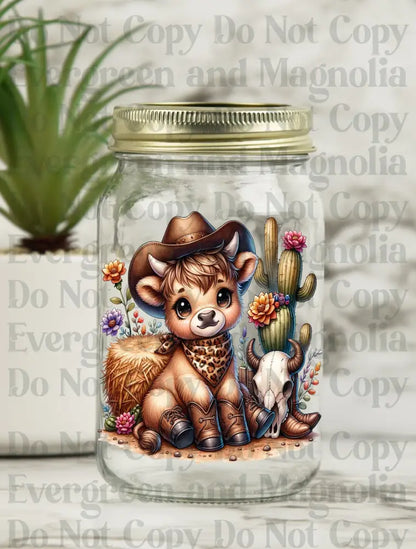 Cute Western Cow Decal Bundle