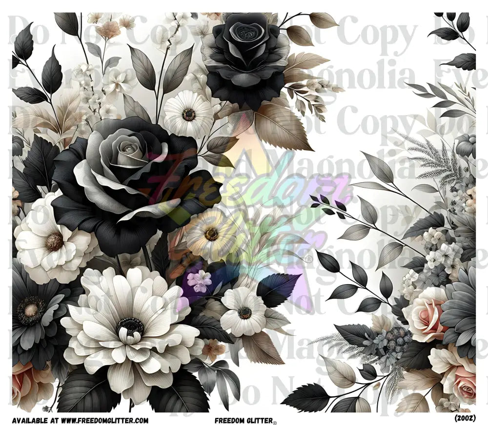 Dark Floral Wrap (Printed Vinyl)
