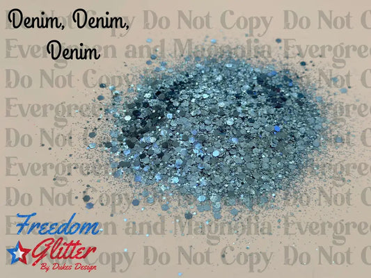Denim, Denim, Denim (Metallic Glitter)