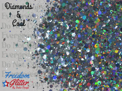 Diamonds & Coal (Holographic Glitter)