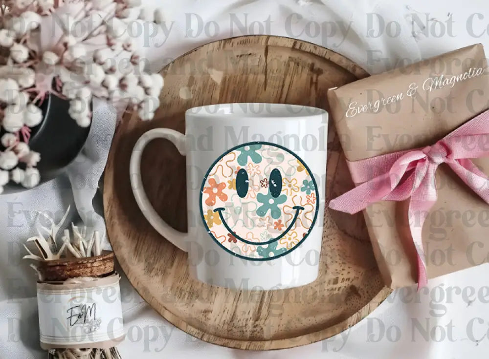 Distressed Smiley 12 Decal