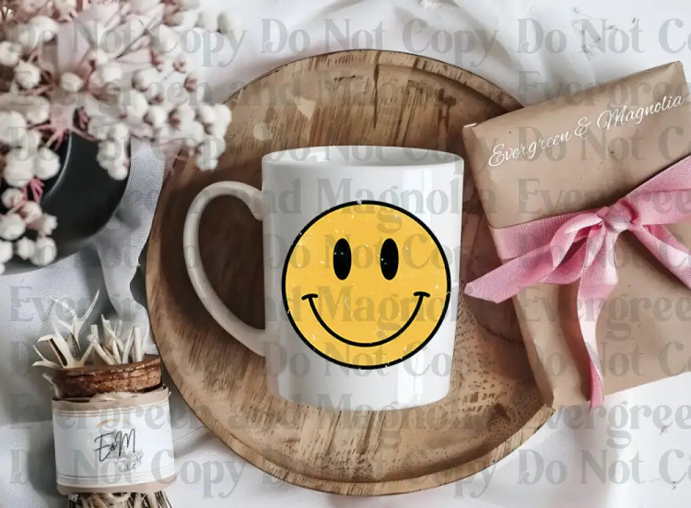 Distressed Smiley 3 Decal