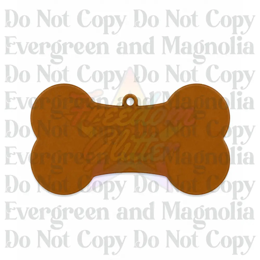 Dog Bone Acrylic Ornament Blank – 4"