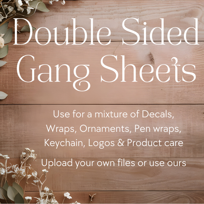 Double Sided Gang Sheets for WRAPS & DECALS (Wholesale)