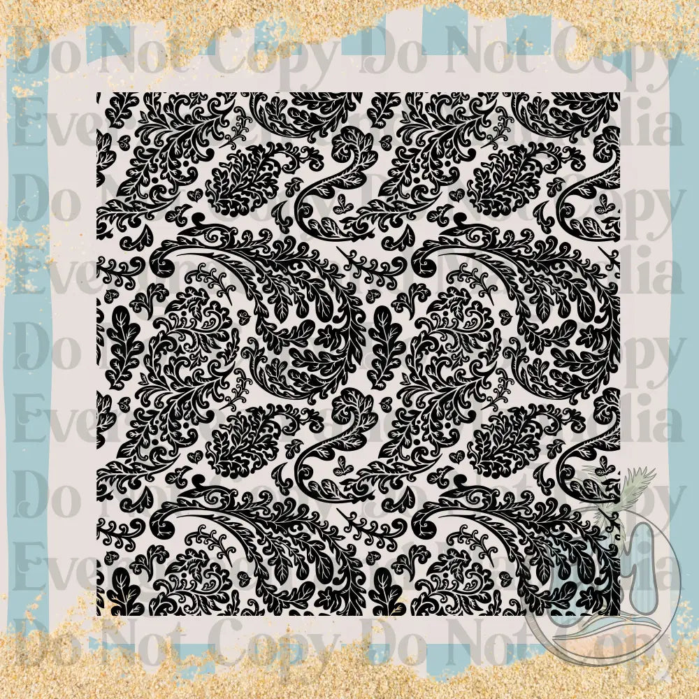 Floral paisley