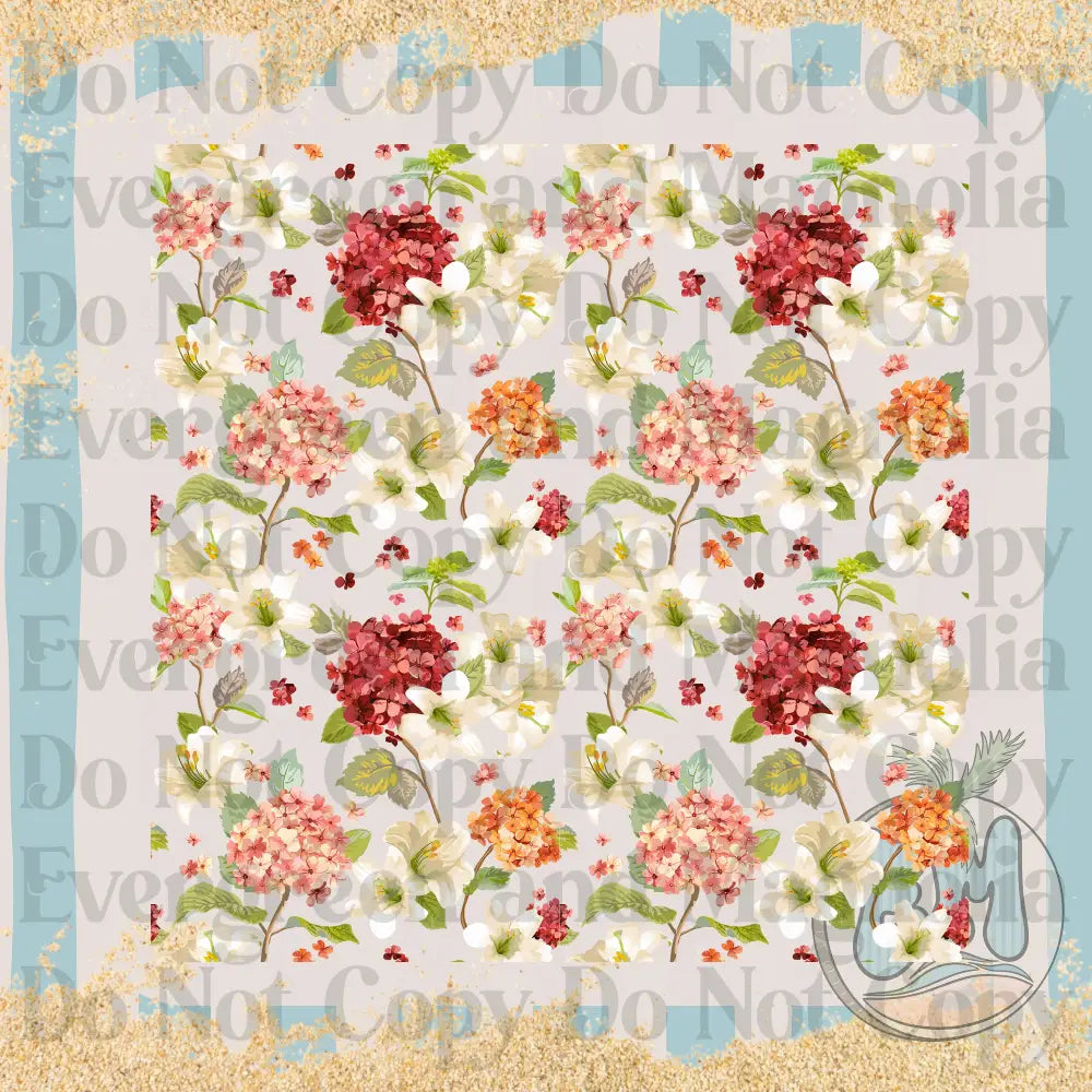 Red floral
