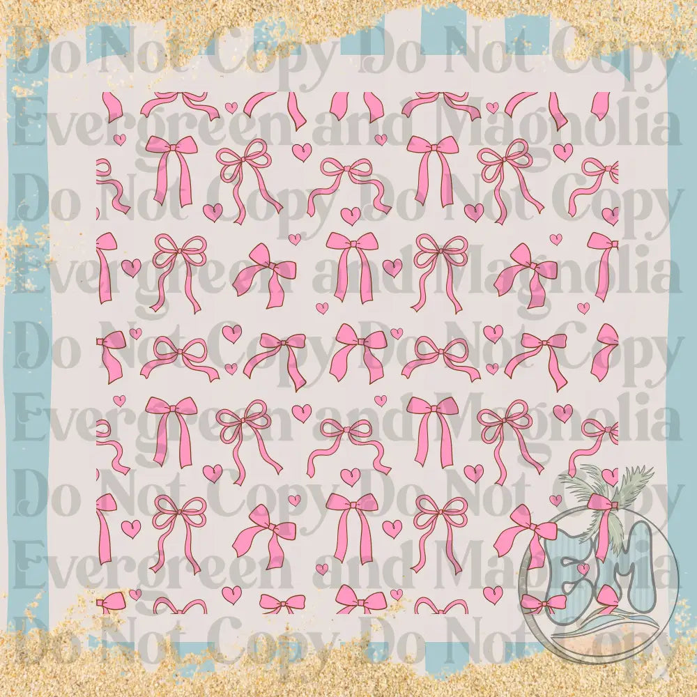 Bows and hearts