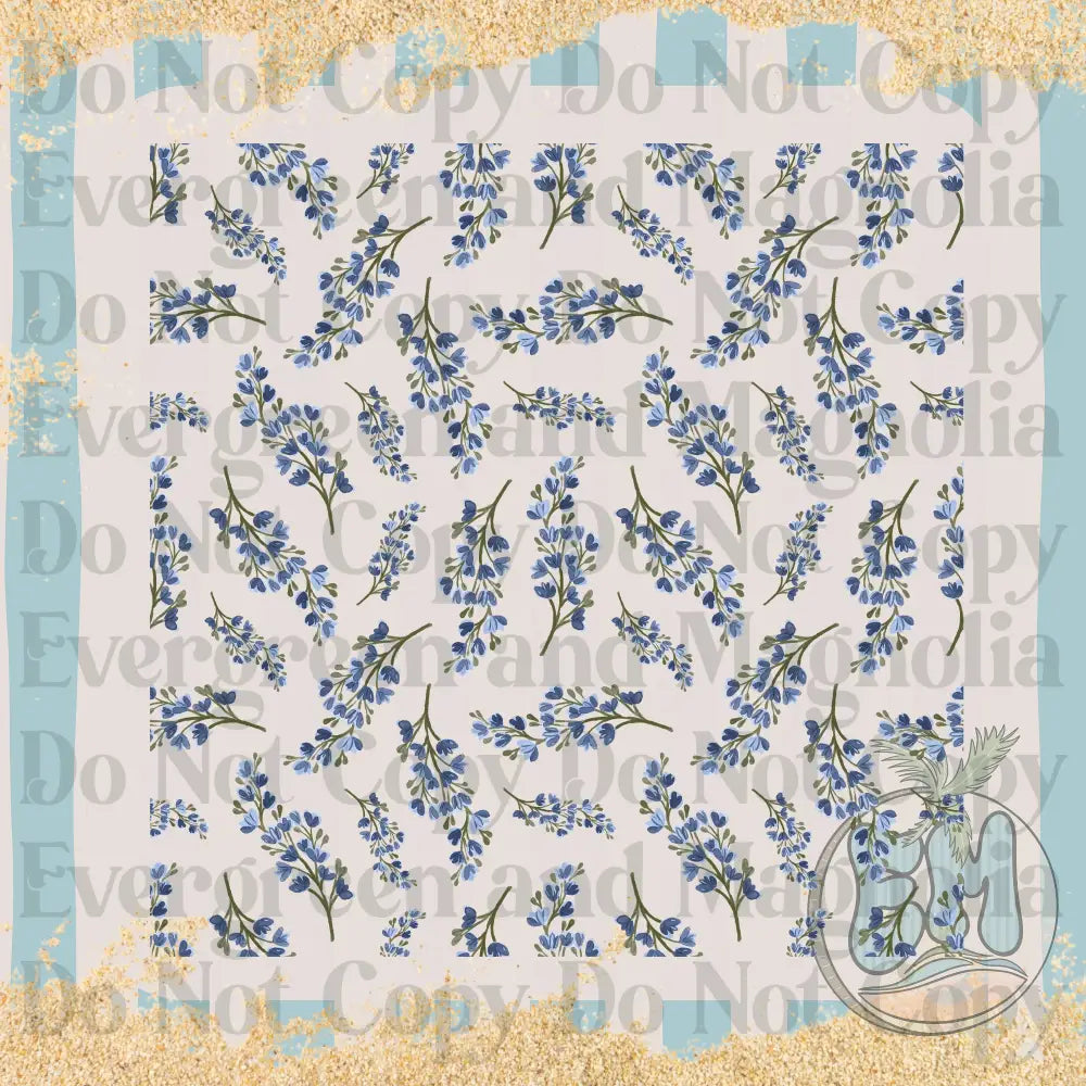 Blue floral