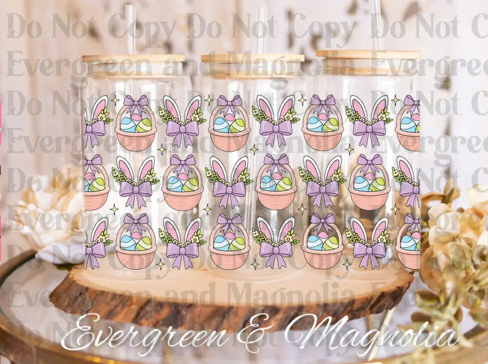 EasterBasketCup UV DTF print