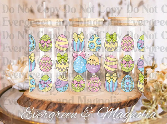 EasterEggsCup UV DTF print