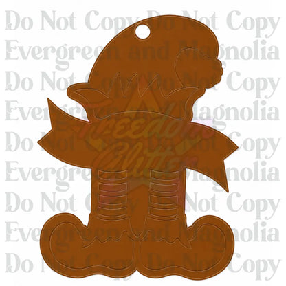 Elf Acrylic Ornament Blank – 4"