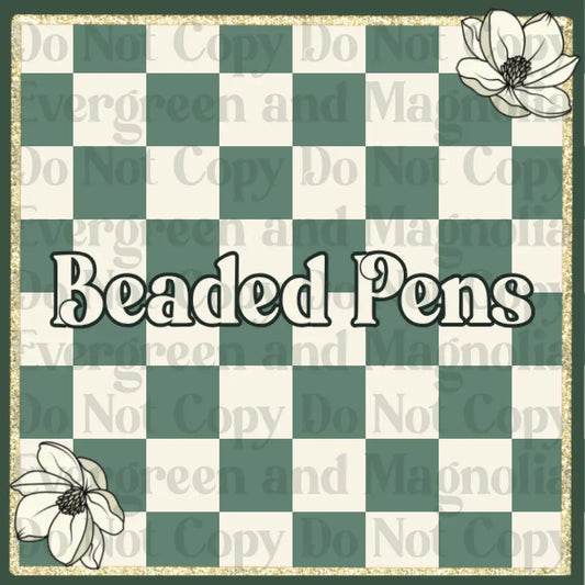 Beaded pens