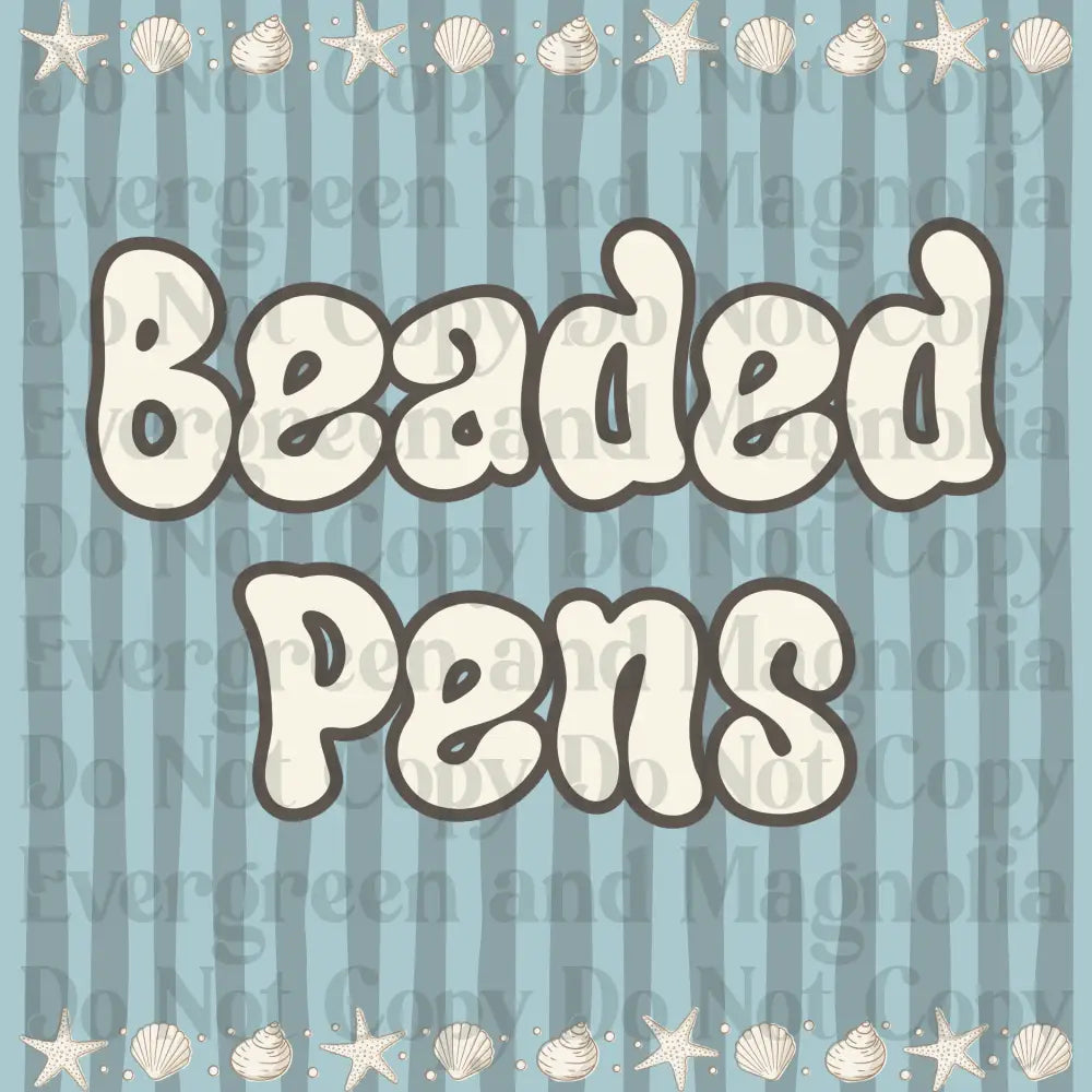 Beaded pens