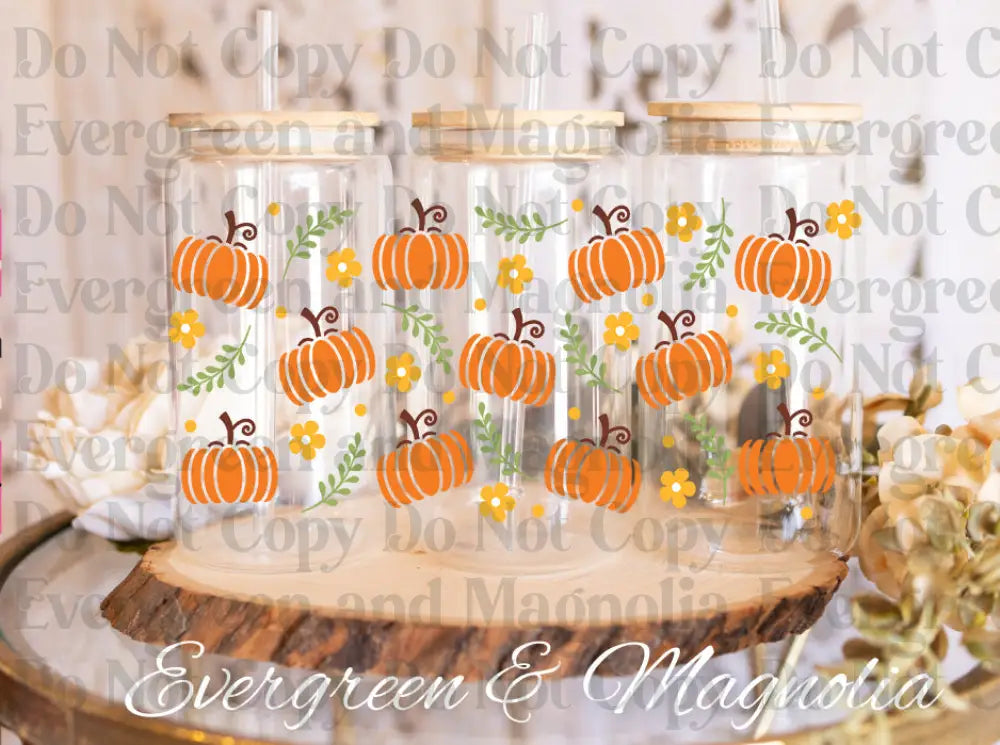 FallPumpkins(1) UV DTF print