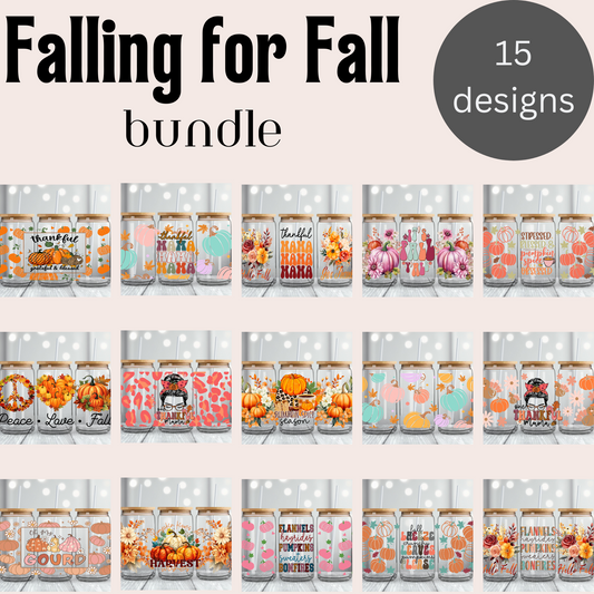 Falling For Fall 16oz UvDTF Wrap Bundle