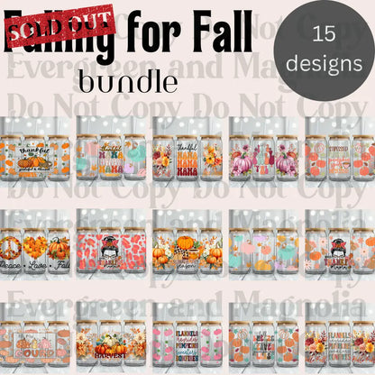 Falling For Fall 16oz UvDTF Wrap Bundle