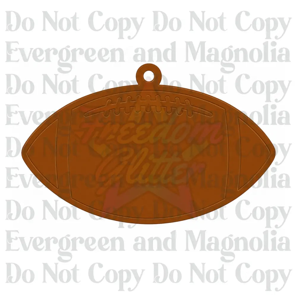 Football Acrylic Ornament Blank – 4"