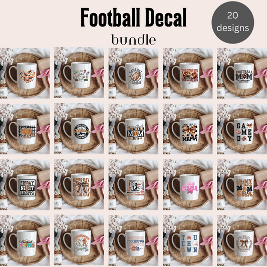 Football UVDTF Decal Bundle