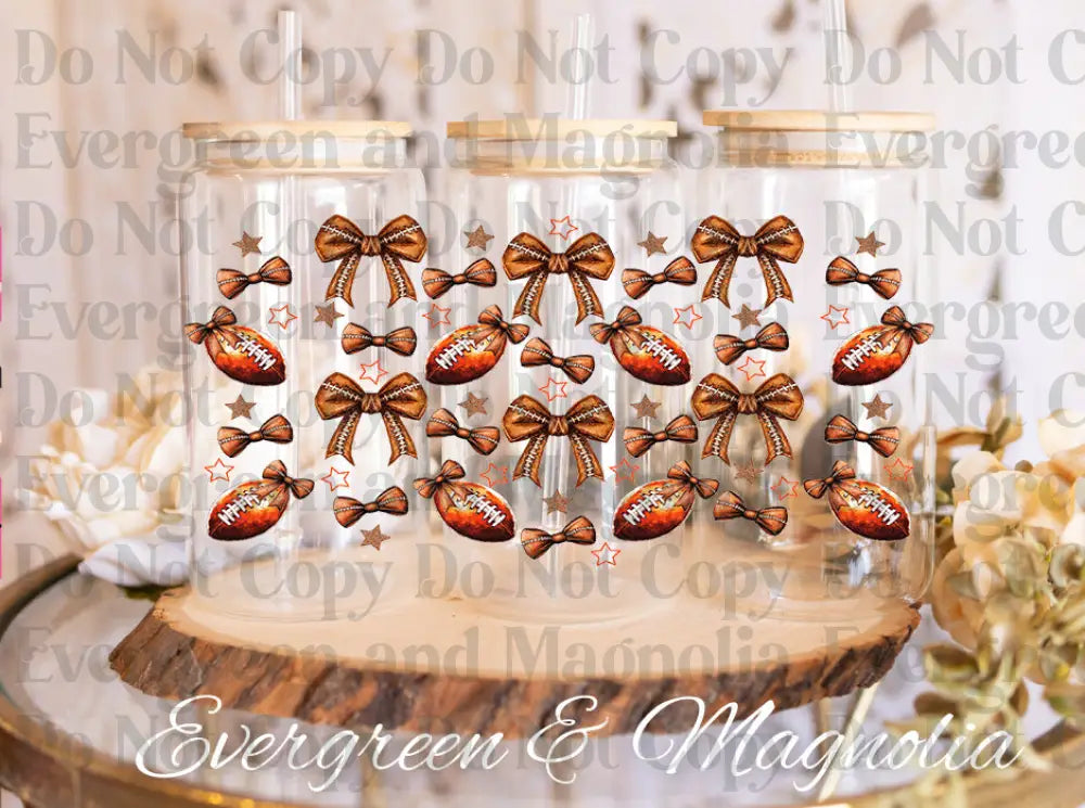 Football coquette bows