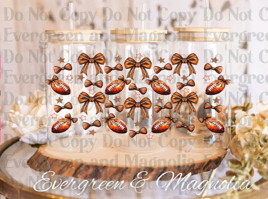 Football coquette bows