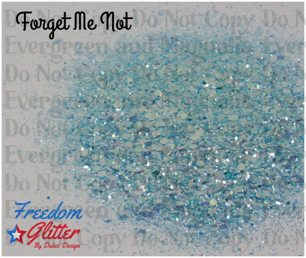 Forget Me Not (Iridescent Glitter)