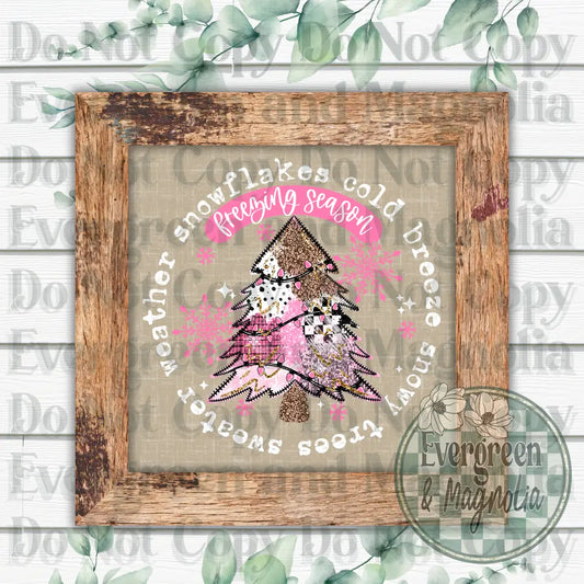 Freezing Season Pink & White