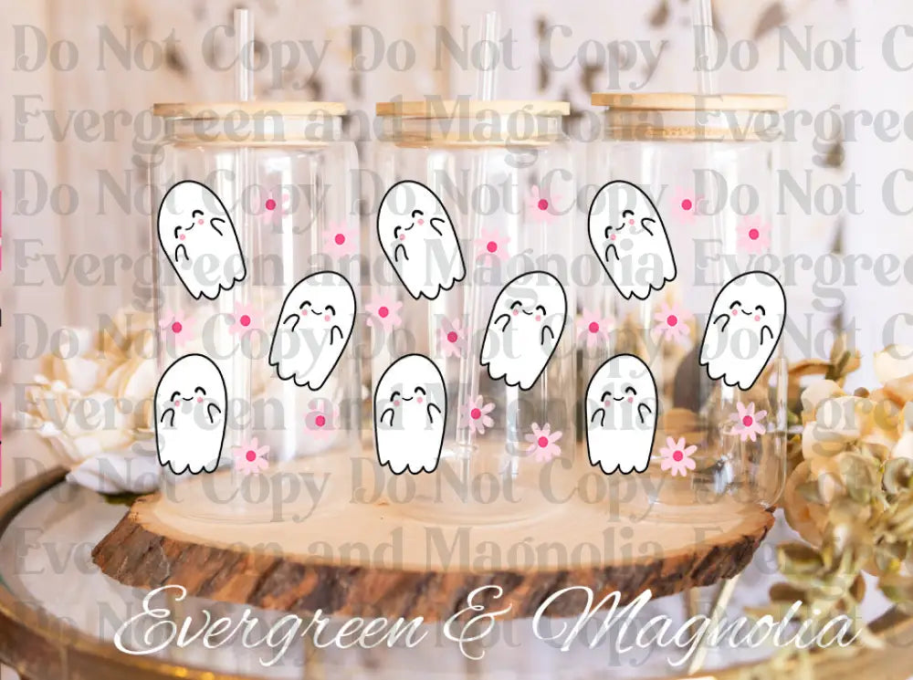 GHOSTCUTEFLOWERS (2) UV DTF print