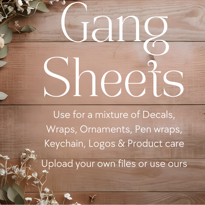 Gang Sheets for WRAPS & DECALS