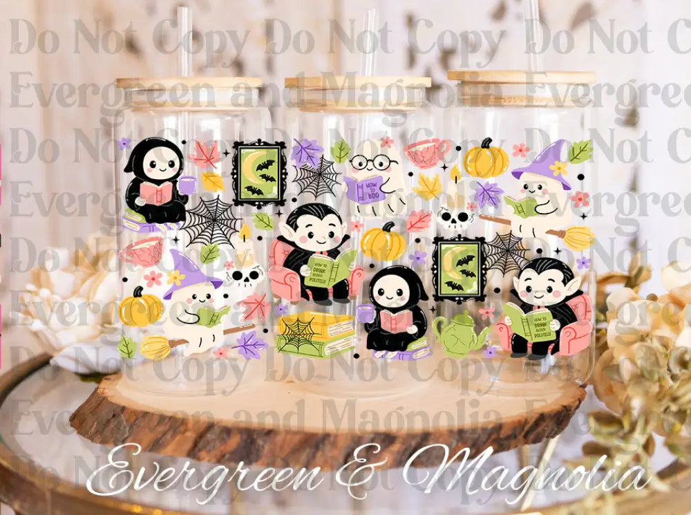 GhostlyBookClub UV DTF print