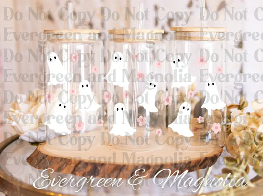 GhostsFlowers2 UV DTF print