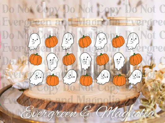 GhostsPumpkins UV DTF print