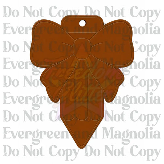 Gift Bow Acrylic Ornament Blank – 4"