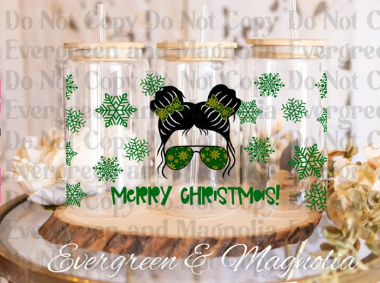 Green christmas buns