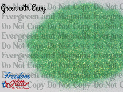 Green with Envy (High Sparkle Iridescent Glitter)