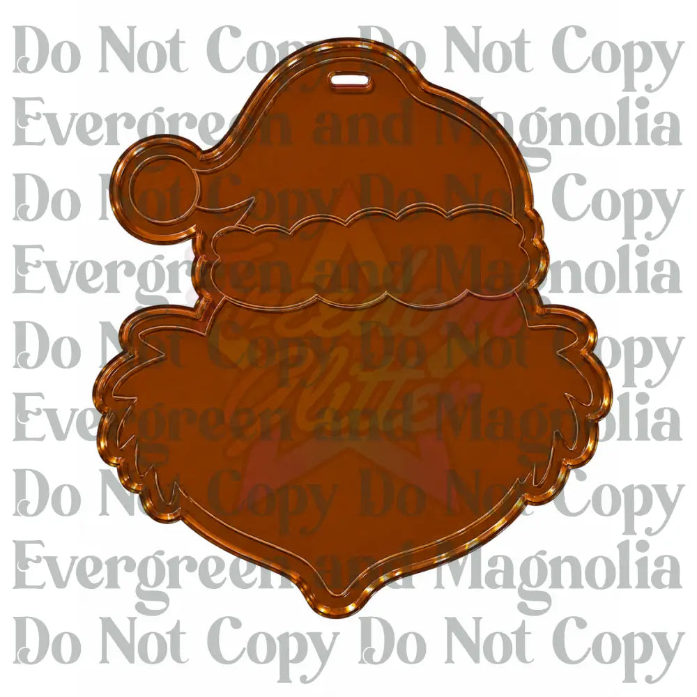 Grumpy Green Christmas Character Acrylic Ornament Blank – 4"