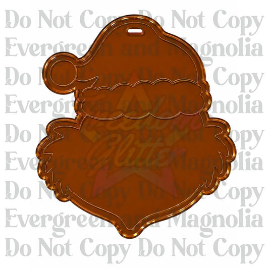 Grumpy Green Christmas Character Acrylic Ornament Blank – 4"